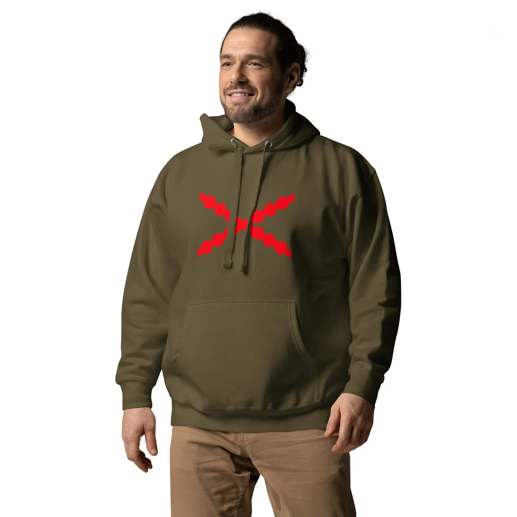 Comprar Sudadera unisex Tu Regere Imperio Fluctus Hispane Memento con capucha Bandera España La Flamenca de Borgoña Patricia Muñoz VOX