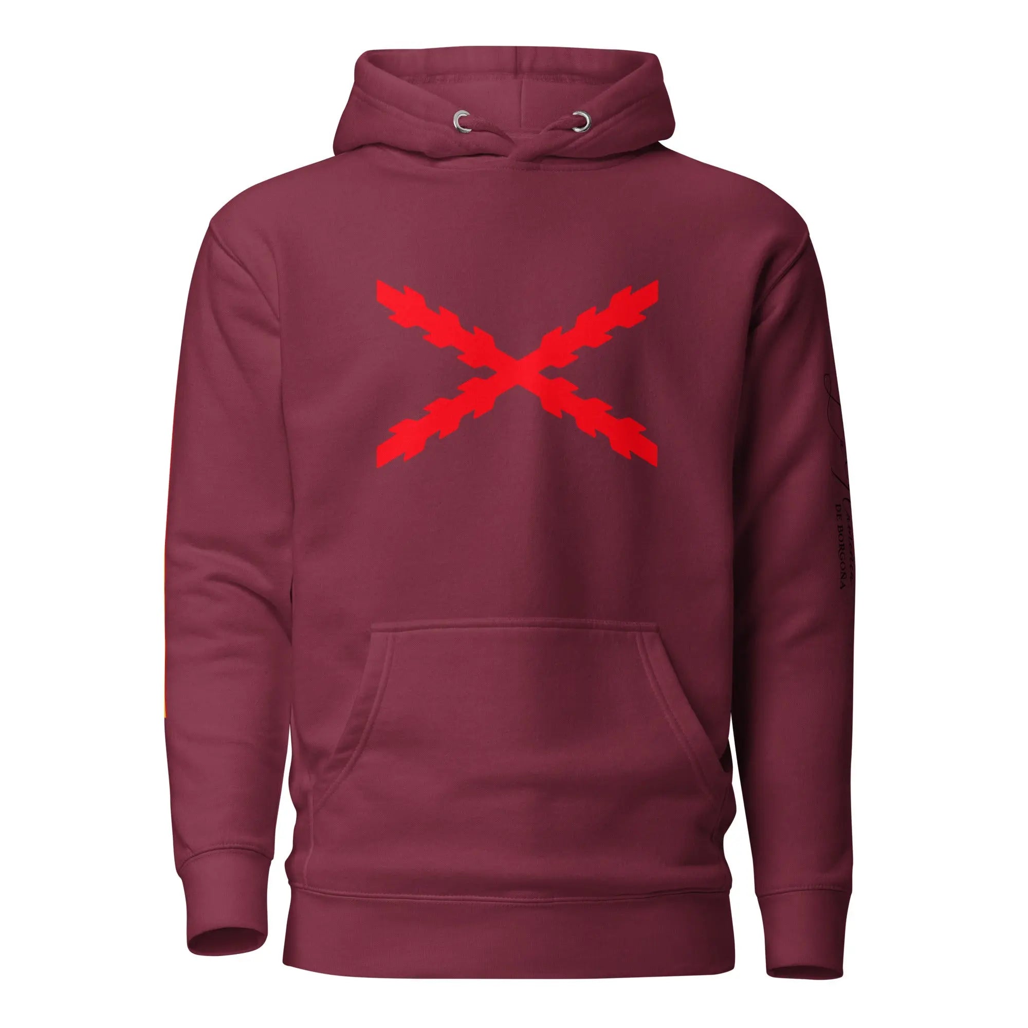 Comprar Sudadera unisex Tu Regere Imperio Fluctus Hispane Memento con capucha Bandera España La Flamenca de Borgoña Patricia Muñoz VOX