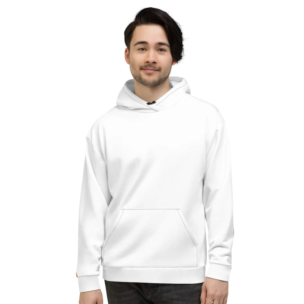 Comprar Sudadera Bandera de España unisex blanca Bandera España La Flamenca de Borgoña Patricia Muñoz VOX