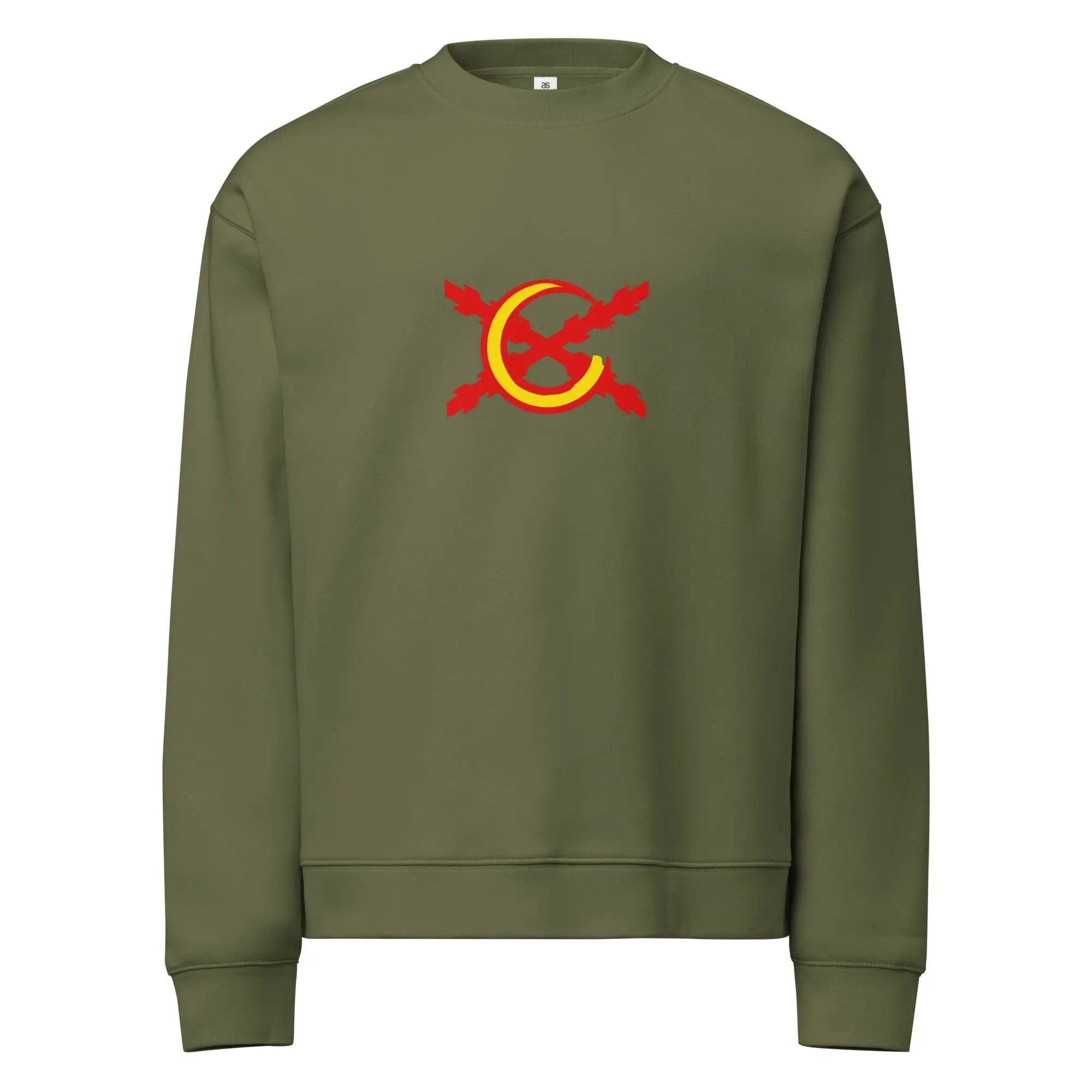 Comprar Sudadera unisex de cuello redondo relax La Flamenca de Borgoña La Flamenca de Borgoña Bandera España