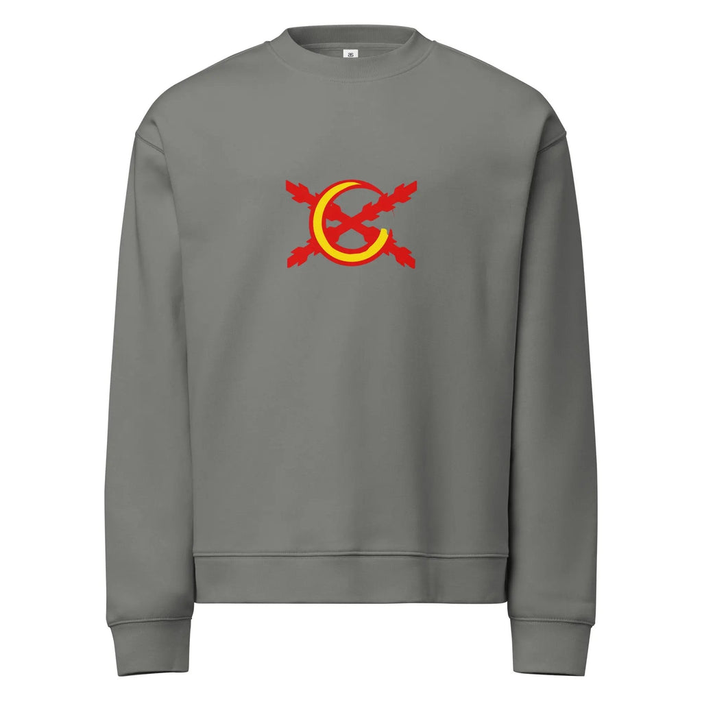 Comprar Sudadera unisex de cuello redondo relax La Flamenca de Borgoña La Flamenca de Borgoña Bandera España