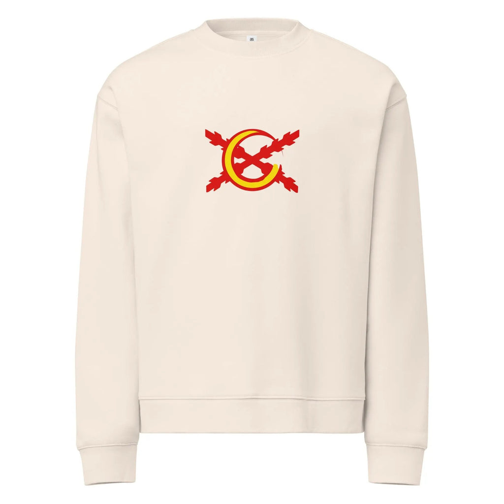 Comprar Sudadera unisex de cuello redondo relax La Flamenca de Borgoña La Flamenca de Borgoña Bandera España