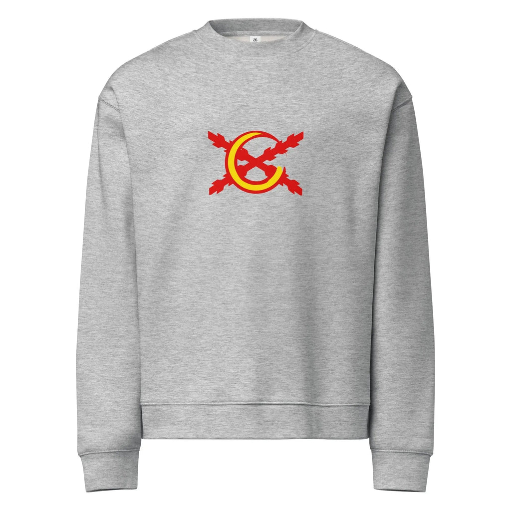 Comprar Sudadera unisex de cuello redondo relax La Flamenca de Borgoña La Flamenca de Borgoña Bandera España