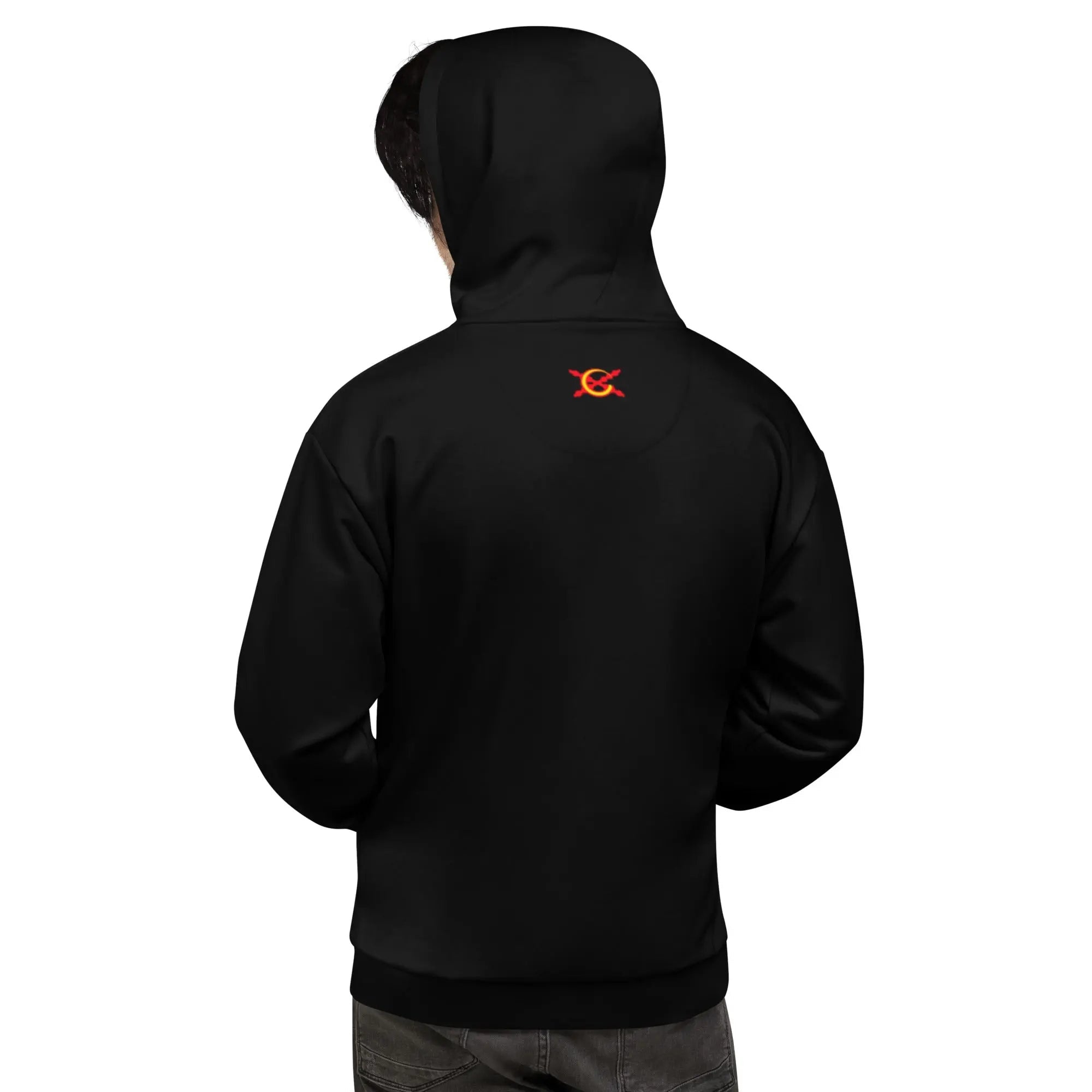 Comprar Sudadera unisex negra con Bandera de España Bandera España La Flamenca de Borgoña Patricia Muñoz VOX