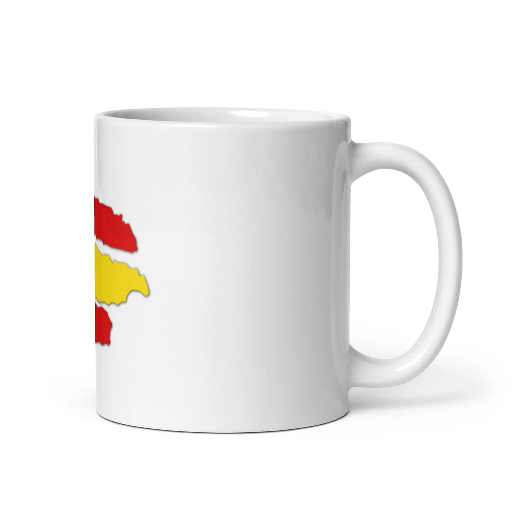 Comprar Taza Bandera de España trazos Bandera España La Flamenca de Borgoña Patricia Muñoz VOX