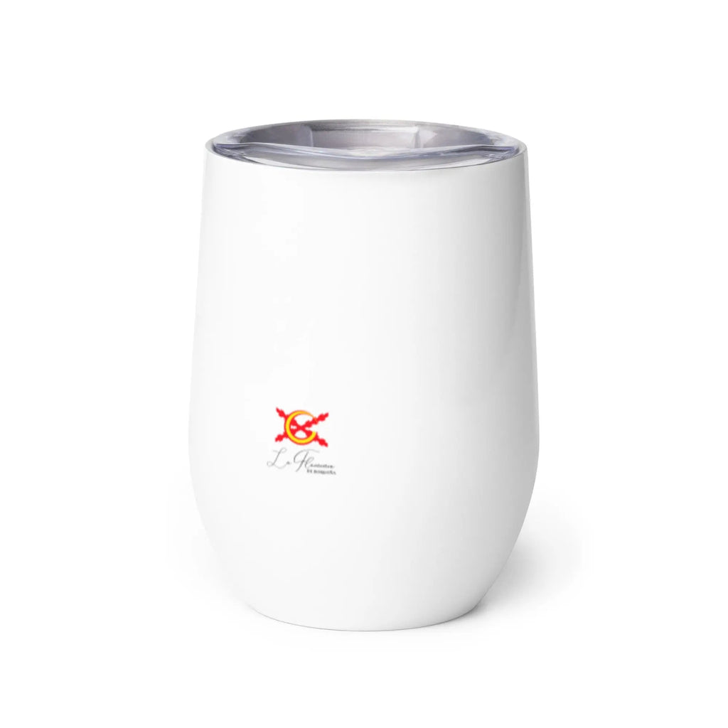 Comprar Vaso de vino Cruz de Borgoña Bandera España La Flamenca de Borgoña Patricia Muñoz VOX
