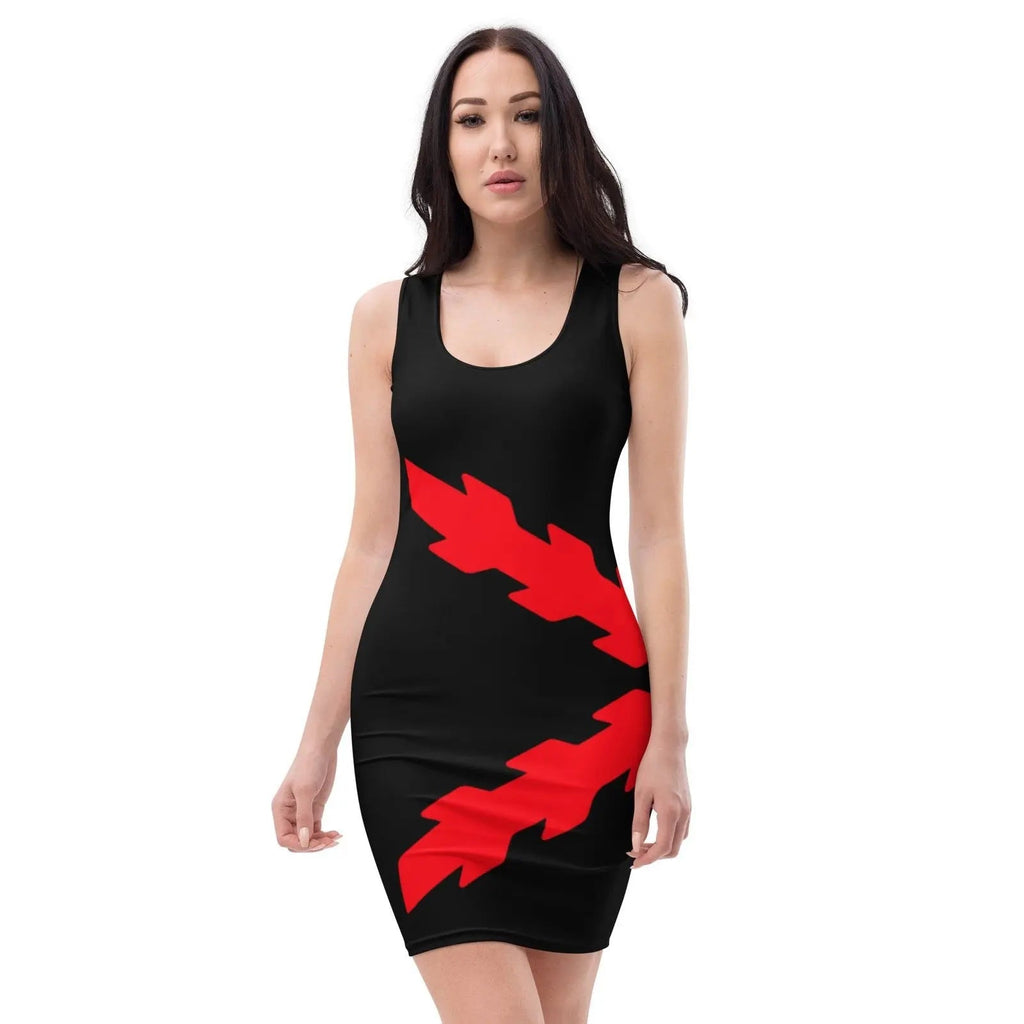 Comprar Vestido ceñido Cruz de Borgoña Bandera España La Flamenca de Borgoña Patricia Muñoz VOX