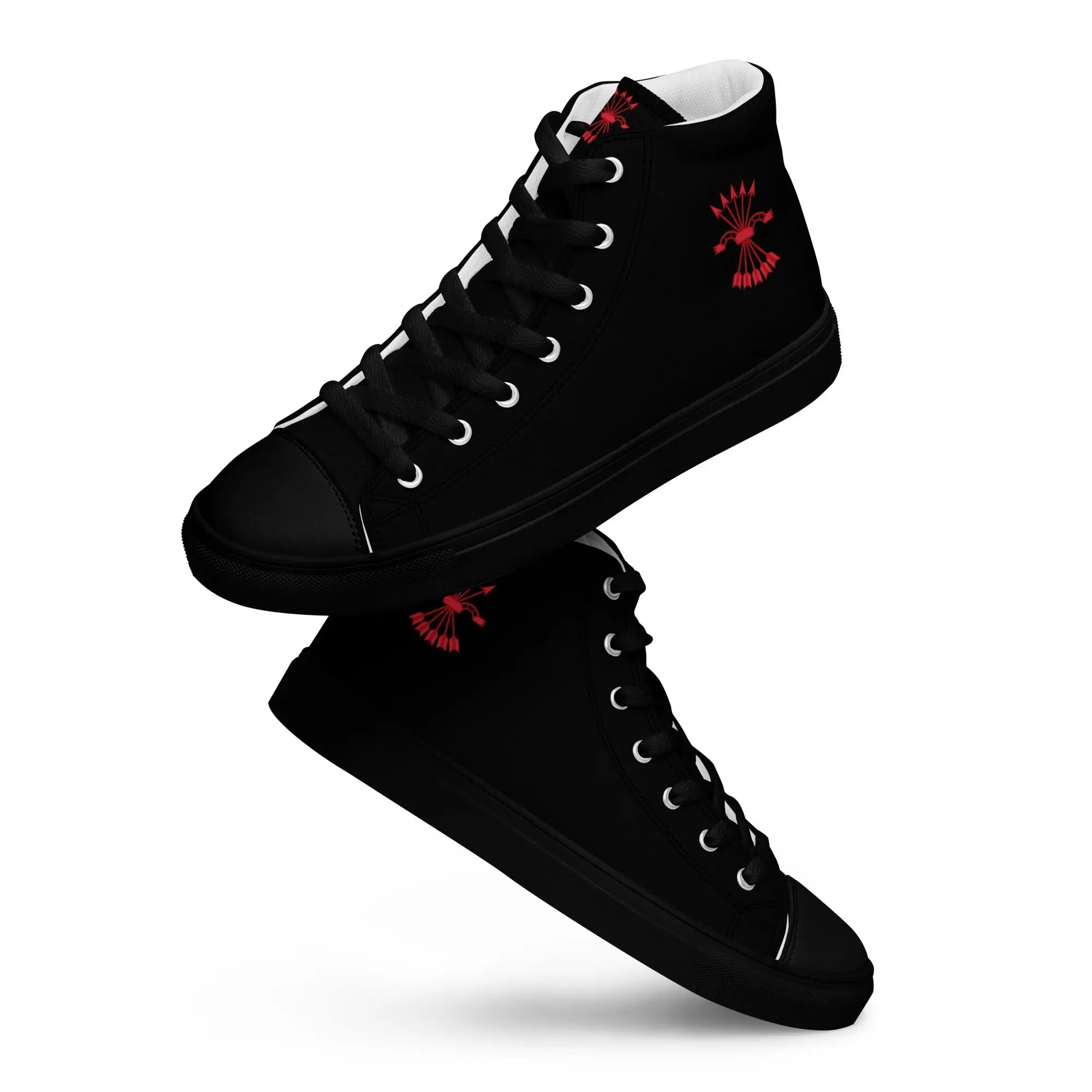 Comprar Zapatillas Falange de lona de caña alta para hombre Bandera España La Flamenca de Borgoña Patricia Muñoz VOX