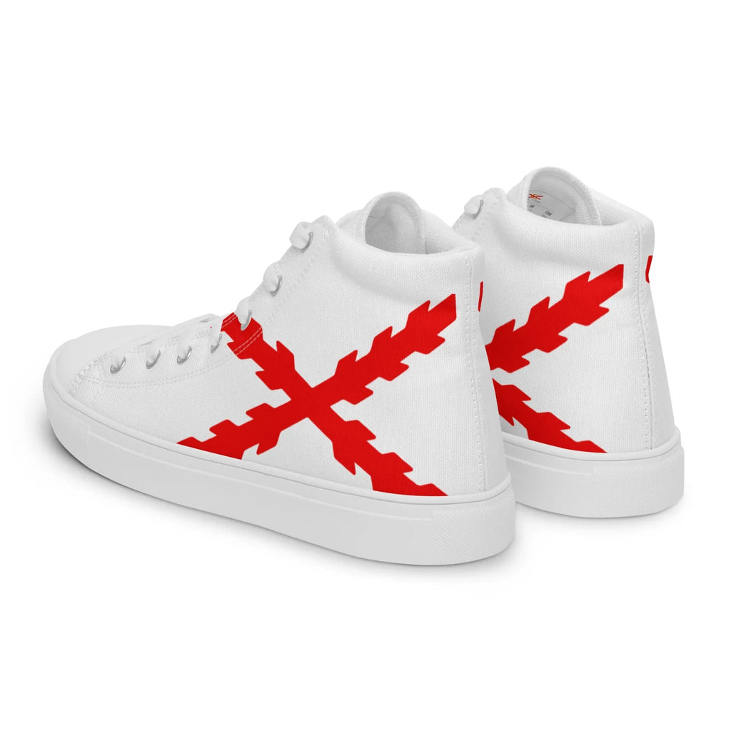 Comprar Zapatillas lona alta Cruz de Borgoña grande Bandera España La Flamenca de Borgoña Patricia Muñoz VOX