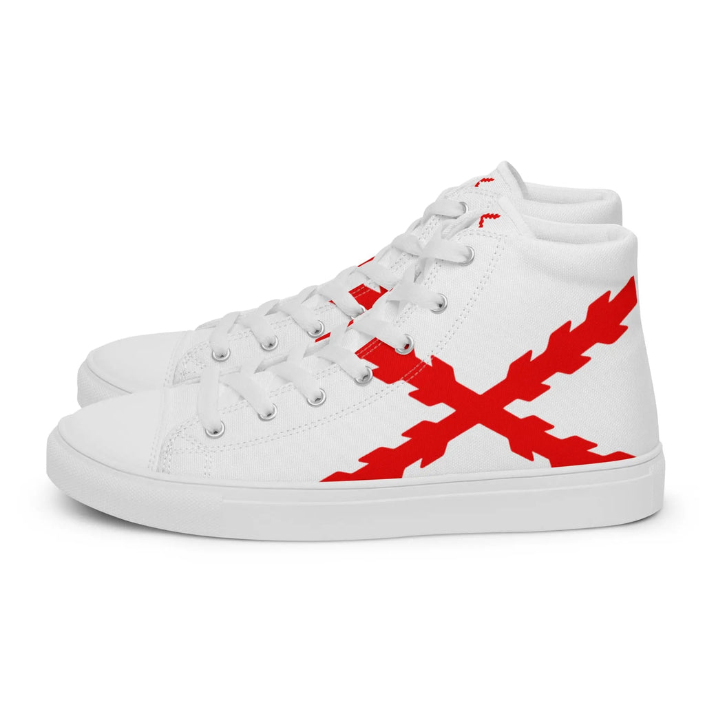 Comprar Zapatillas lona alta Cruz de Borgoña grande Bandera España La Flamenca de Borgoña Patricia Muñoz VOX