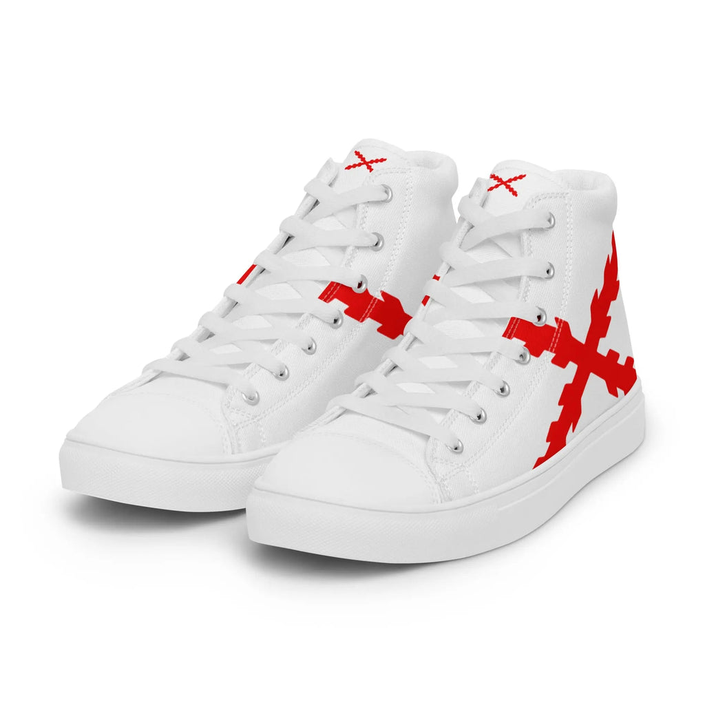 Comprar Zapatillas lona alta Cruz de Borgoña grande Bandera España La Flamenca de Borgoña Patricia Muñoz VOX