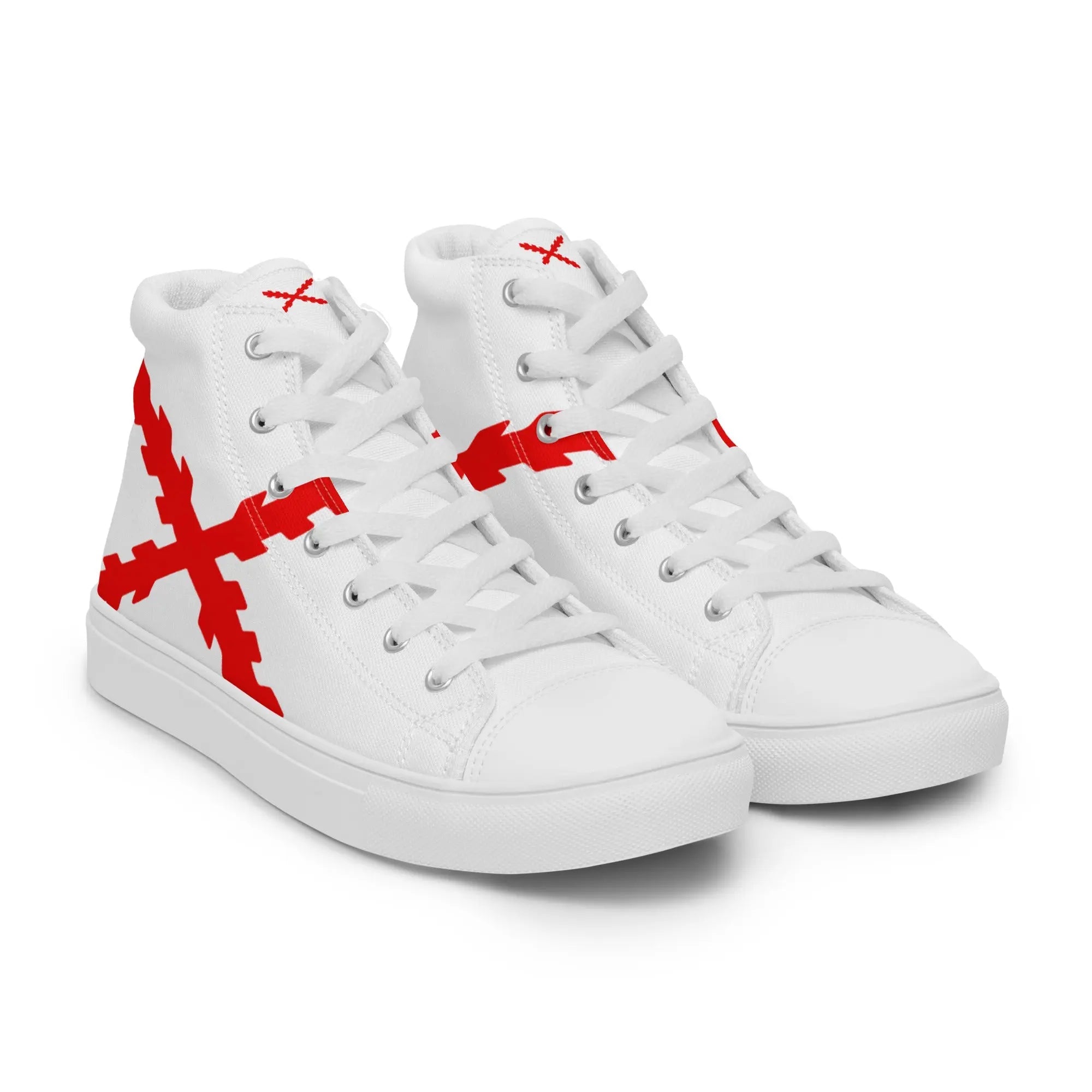Comprar Zapatillas lona alta Cruz de Borgoña grande Bandera España La Flamenca de Borgoña Patricia Muñoz VOX