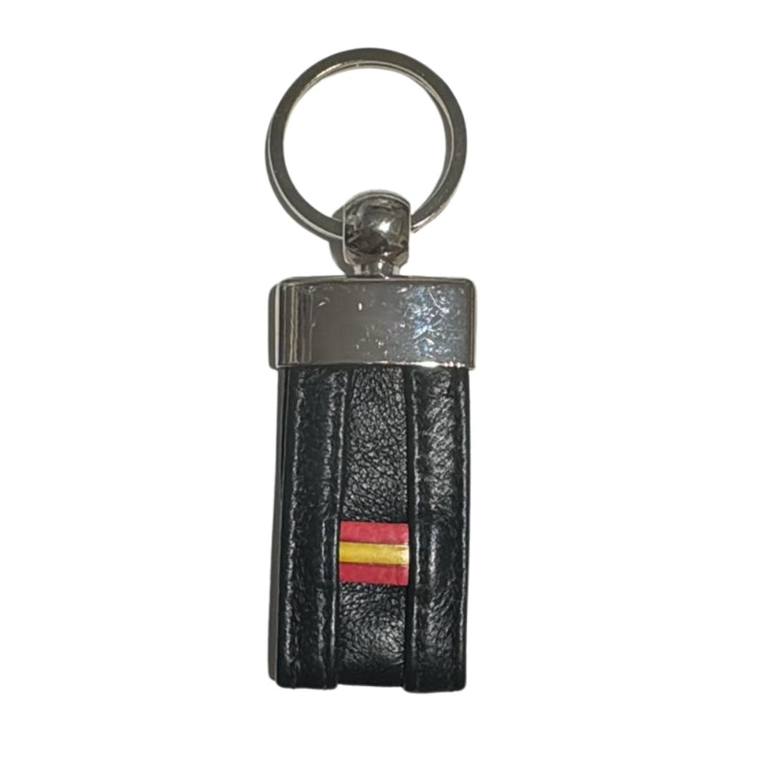 Comprar Llavero Bandera España piel negra Bandera España La Flamenca de Borgoña Patricia Muñoz VOX