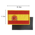 Parche  Bordado con Velcro Bandera España 8x5.4cm