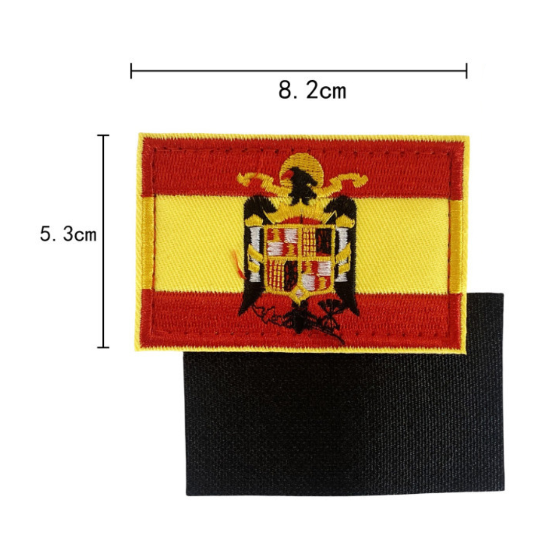 Parche  Bordado con Velcro Bandera Aguila 8x5.4cm