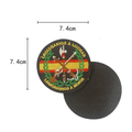 Parche Bordado con Velcro Legion Negro 8x8cm