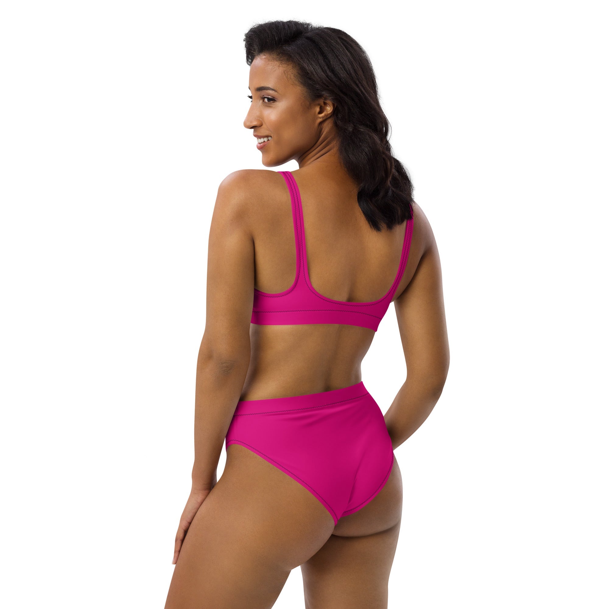 Comprar Bikini talle alto Fucsia rosa capote Bandera España La Flamenca de Borgoña Patricia Muñoz VOX