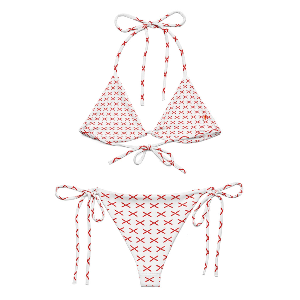 Bikini de triángulo Cruz de Borgoña mosaico - LaFlamencadeBorgoña