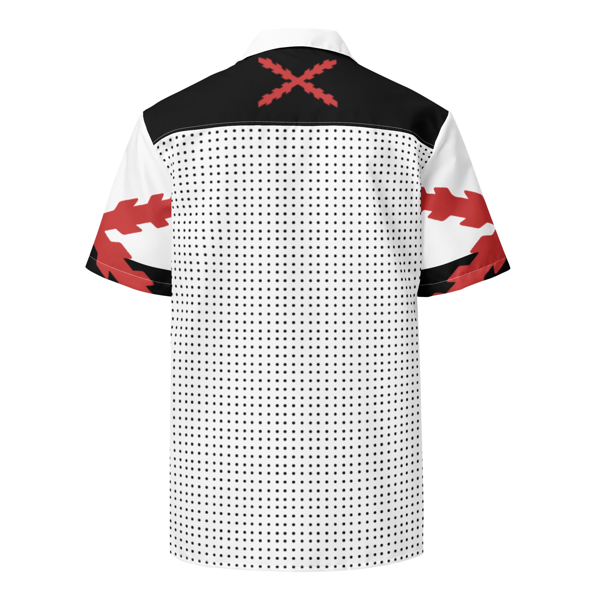 Comprar Camisa Cruz de Borgoña y Lunares manga corta unisex Bandera España La Flamenca de Borgoña Patricia Muñoz VOX
