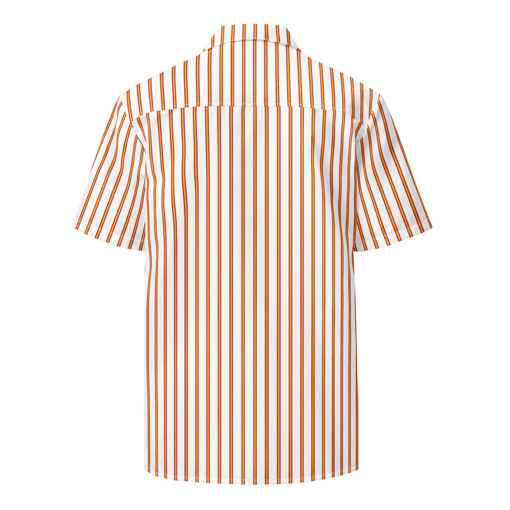 Camisa Bandera España líneas manga corta unisex - LaFlamencadeBorgoña