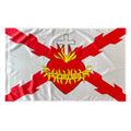 Bandera de Borgoña con Sagrado Corazón 150x90 cm Satén