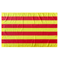 Bandera de Cataluña 150x90 cm Satén