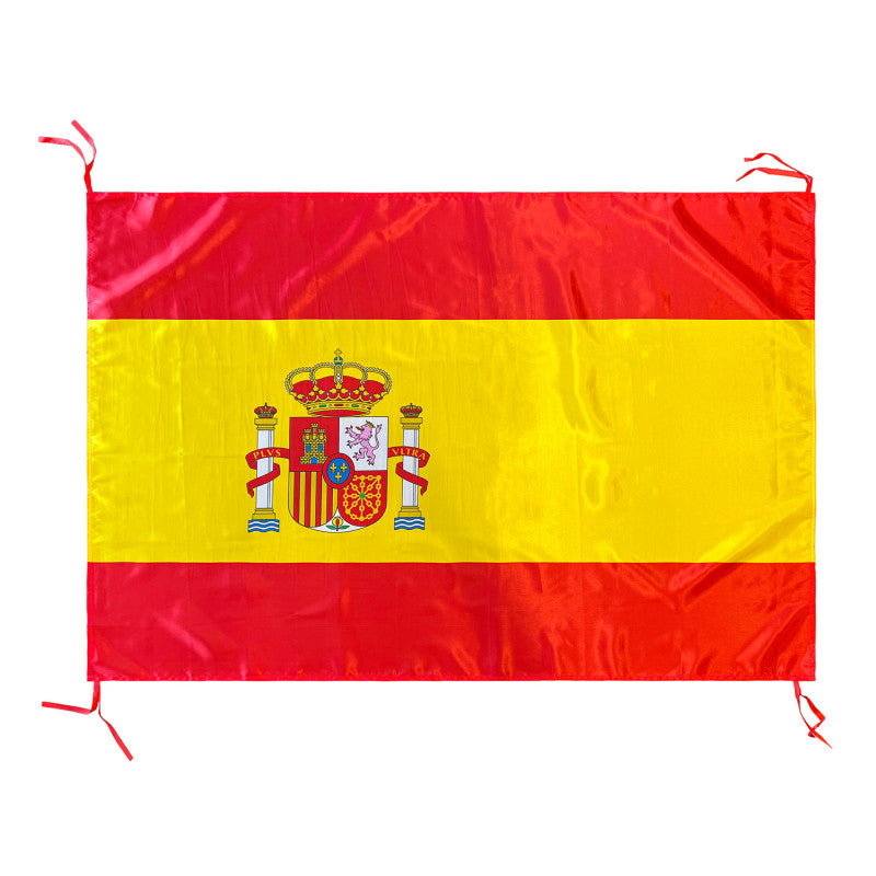 Bandera de España con 4 Cintas 150x90 cm Satén