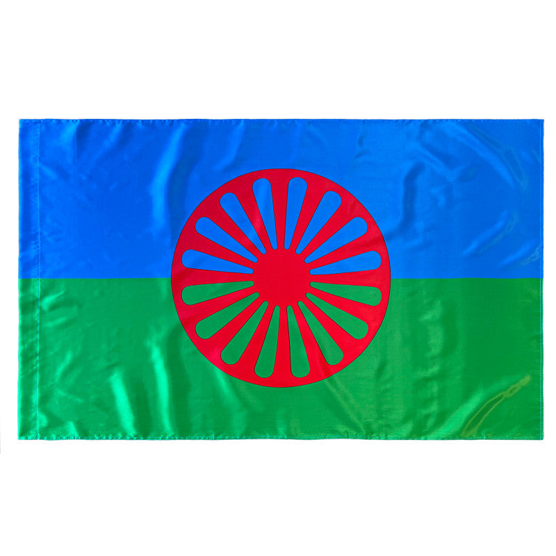 Bandera Gitana Gypsy Romani people 150x90 cm Satén