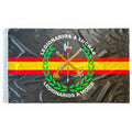Bandera de la Legión Española Negra 150x90 cm Satén