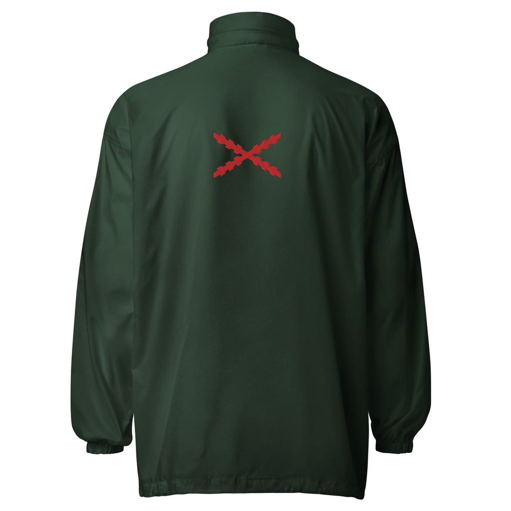 Cortavientos básico unisex Cruz de Borgoña - LaFlamencadeBorgoña