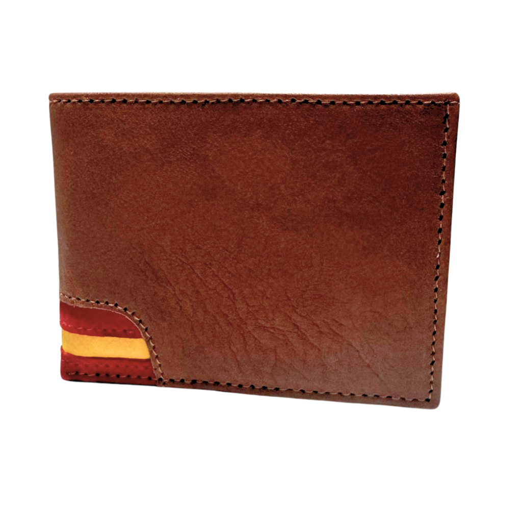 Cartera de España piel Ubrique esquina bandera España