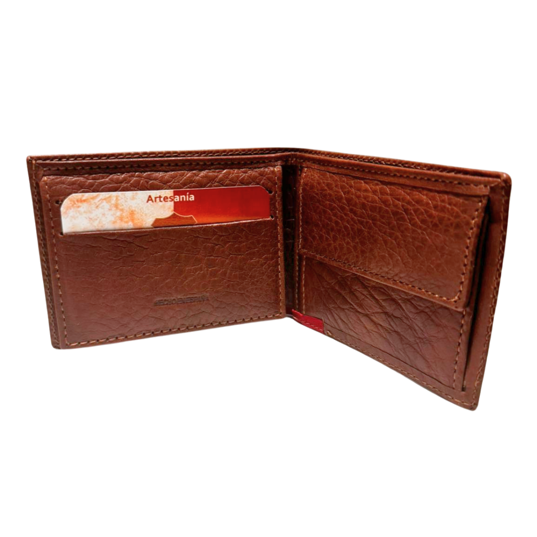 Cartera de España piel Ubrique esquina bandera España