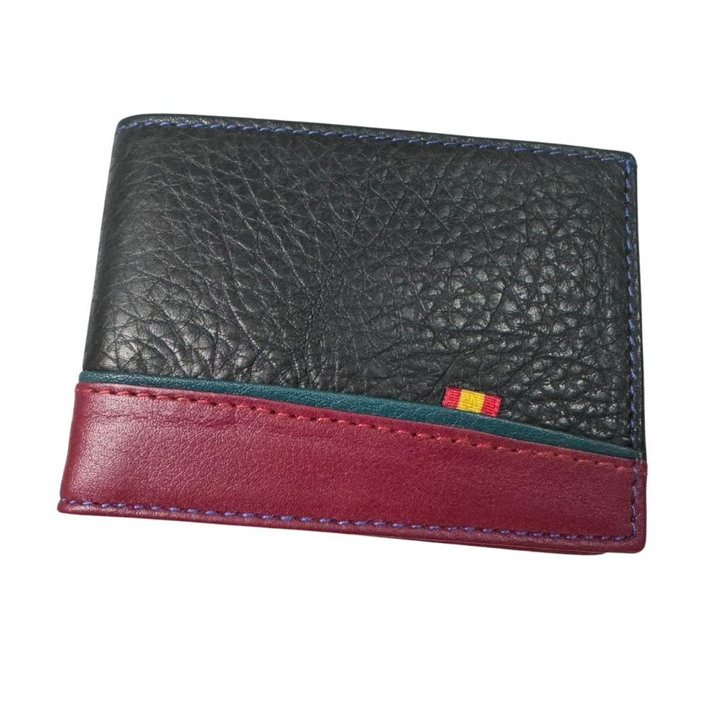 Cartera España Negra y Burdeos - LaFlamencadeBorgoña