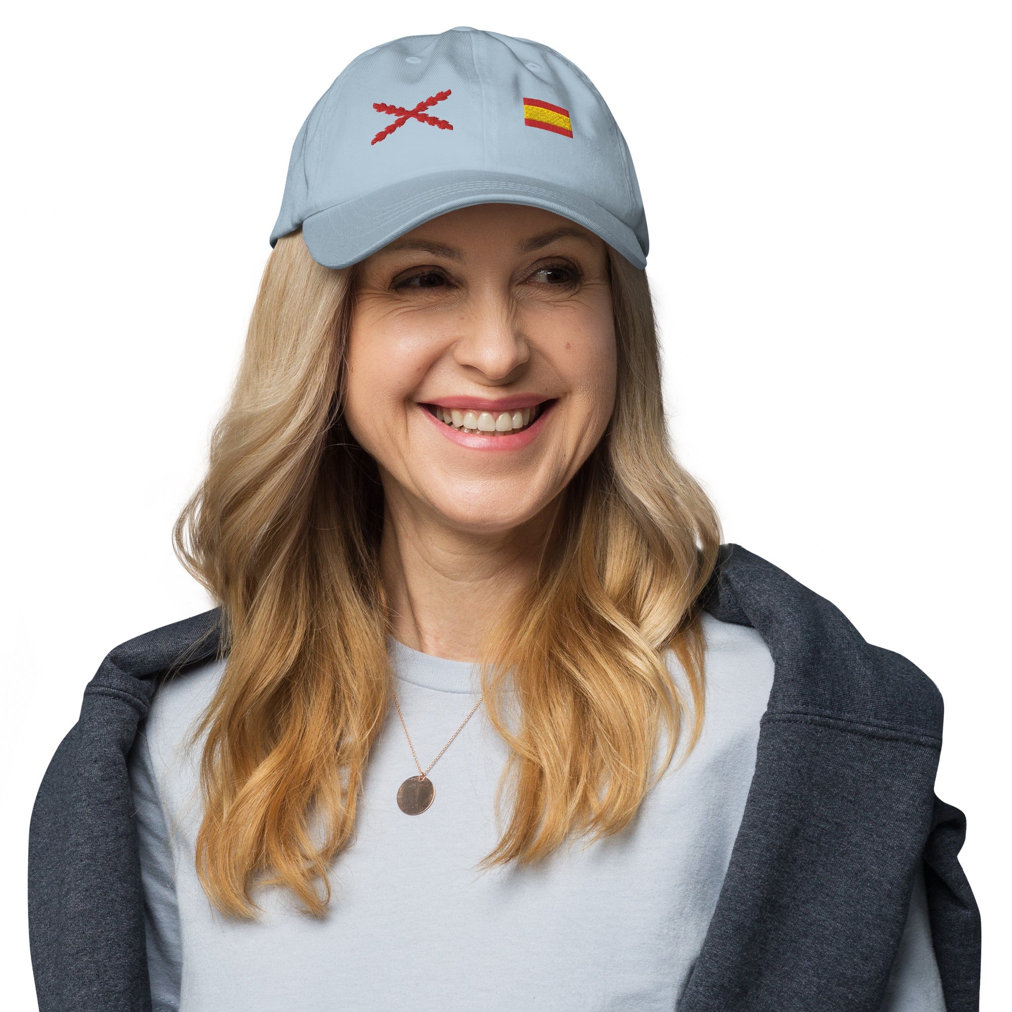 Gorra Cruz de Borgoña y Bandera España - LaFlamencadeBorgoña