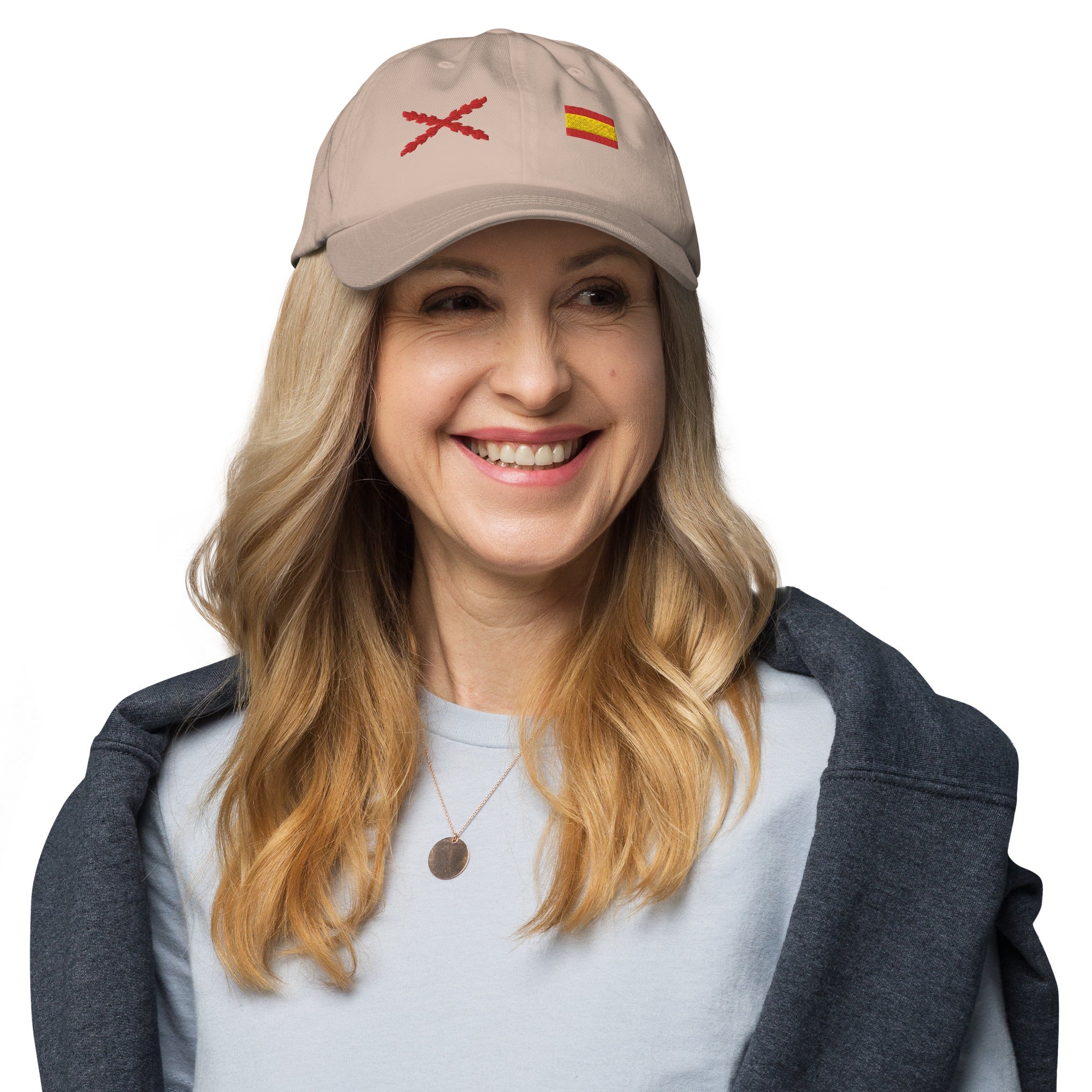Gorra Cruz de Borgoña y Bandera España - LaFlamencadeBorgoña
