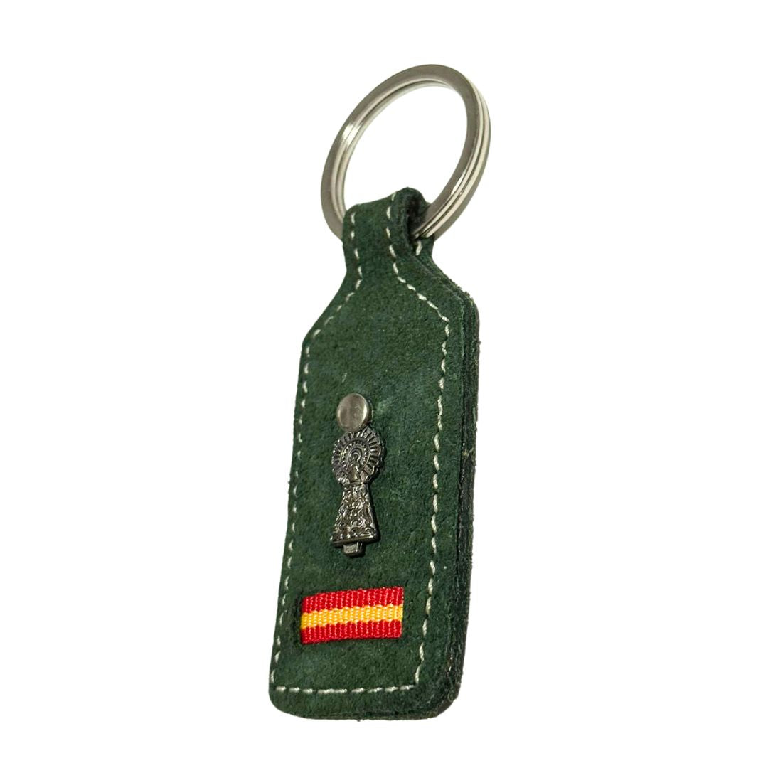 Comprar Llavero Virgen del Pilar Bandera España La Flamenca de Borgoña Patricia Muñoz VOX