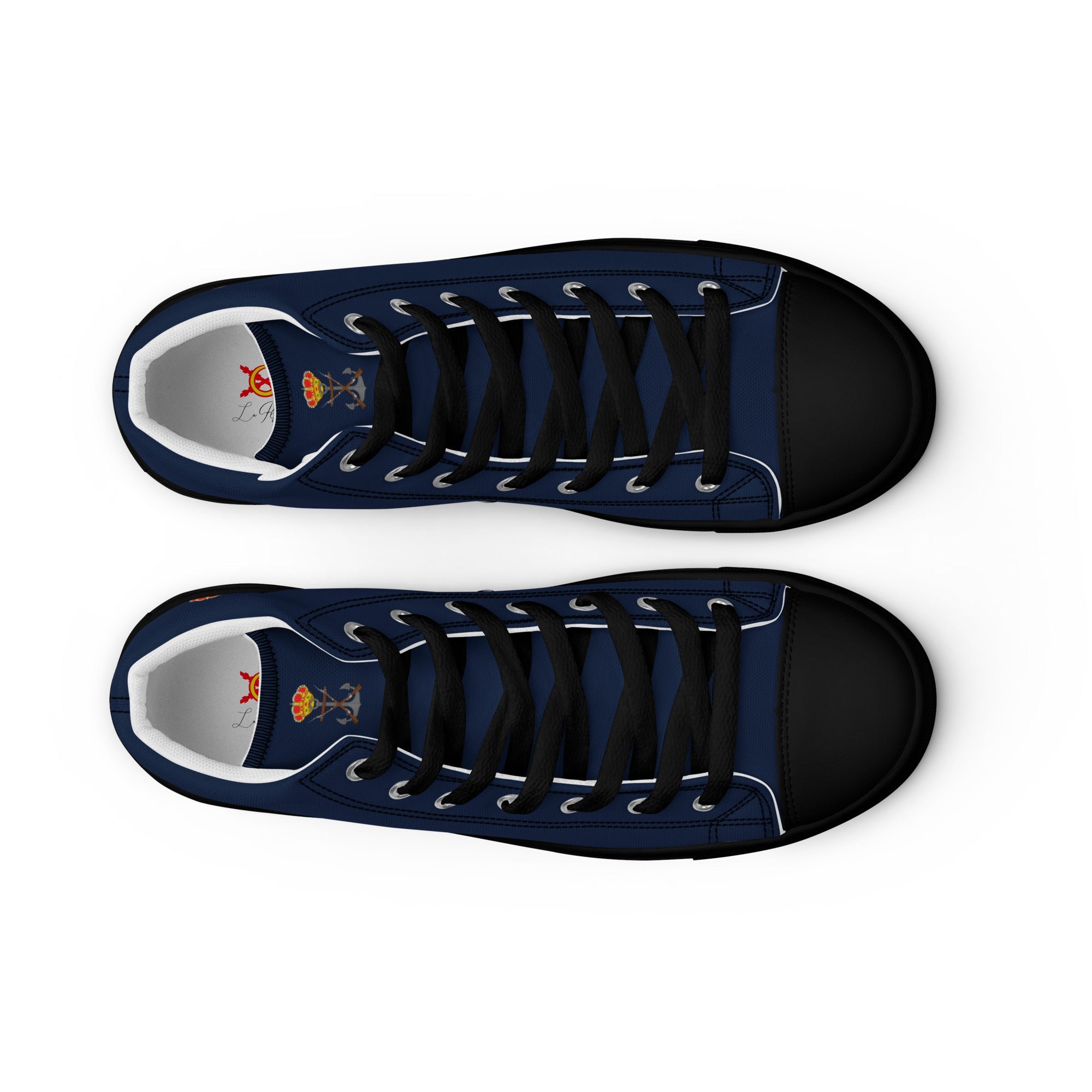 Zapatillas Infantería de Marina de lona de caña alta para hombre - LaFlamencadeBorgoña