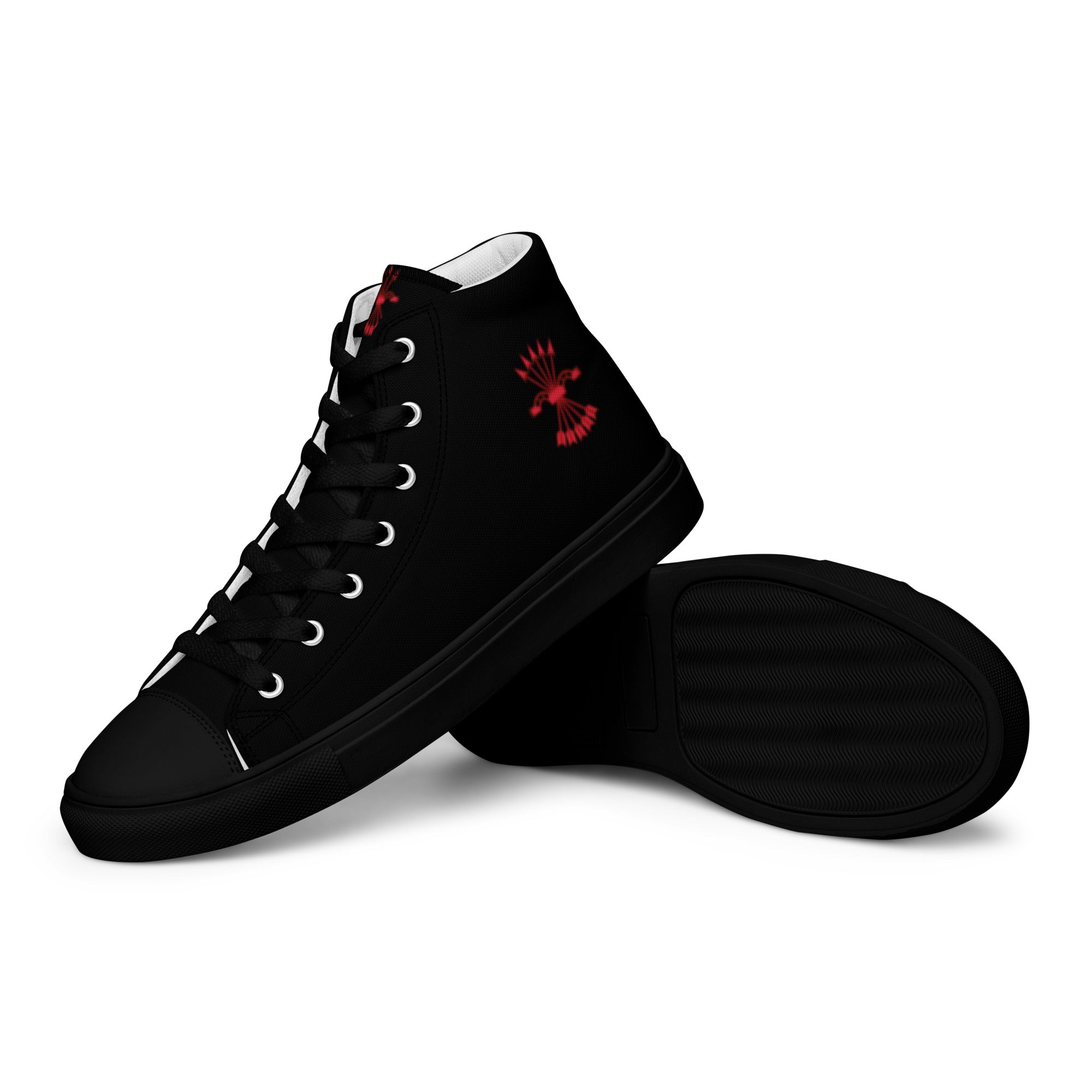 Comprar Zapatillas Falange de lona de caña alta para hombre Bandera España La Flamenca de Borgoña Patricia Muñoz VOX
