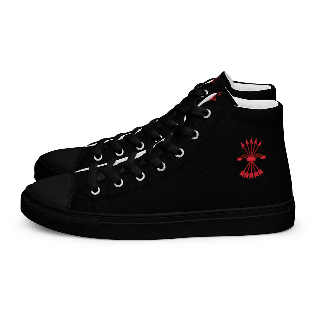 Comprar Zapatillas Falange de lona de caña alta para hombre Bandera España La Flamenca de Borgoña Patricia Muñoz VOX