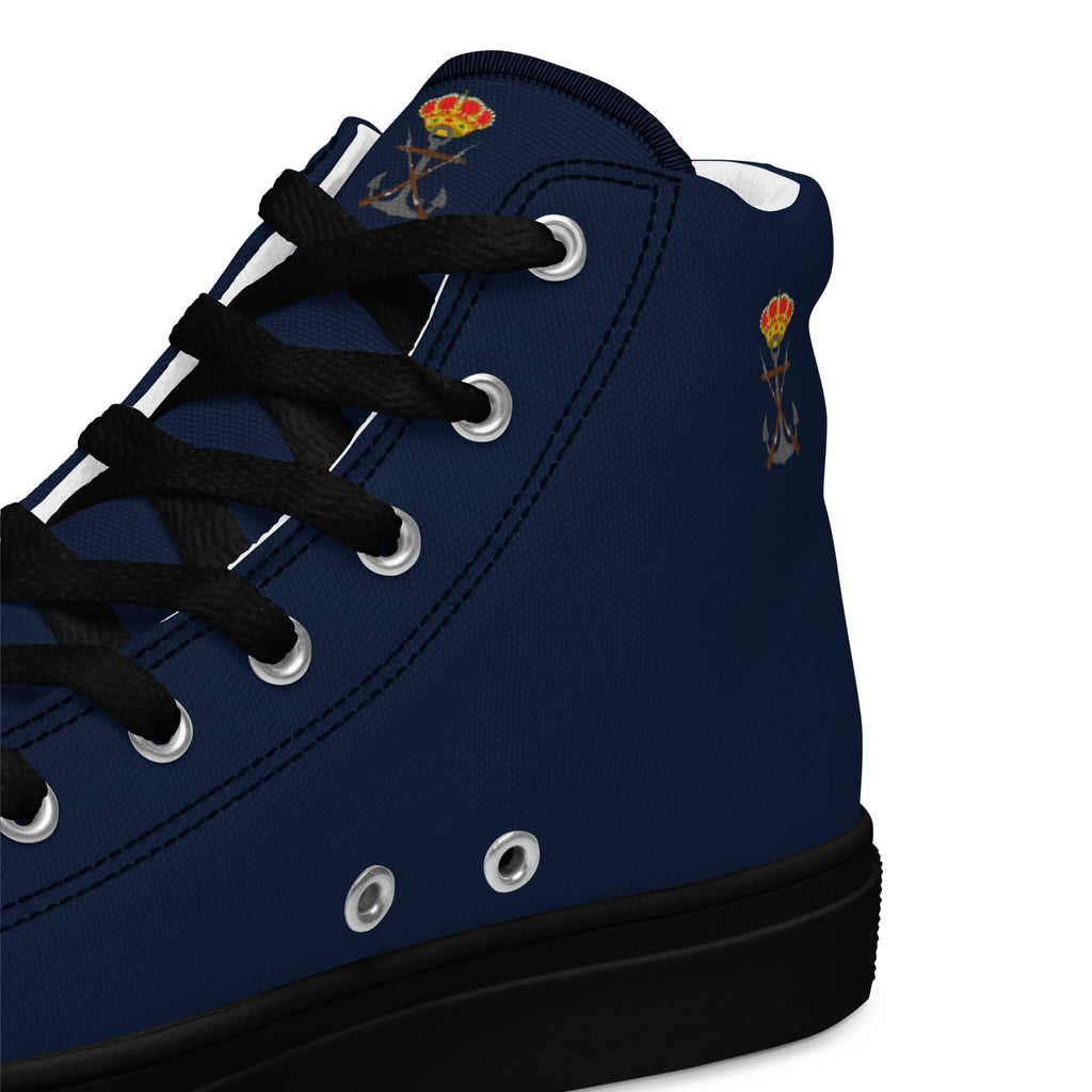 Zapatillas Infantería de Marina de lona de caña alta para hombre - LaFlamencadeBorgoña