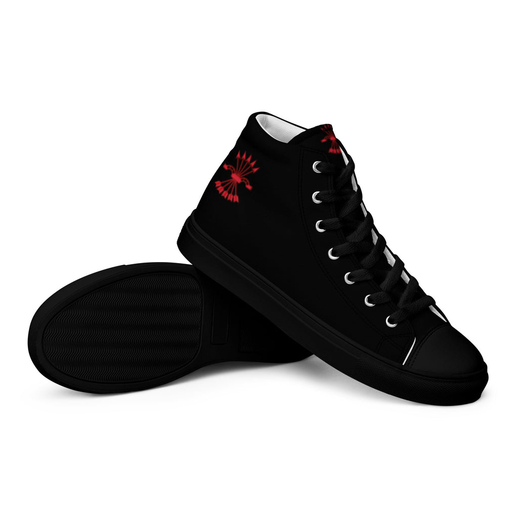 Comprar Zapatillas Falange de lona de caña alta para hombre Bandera España La Flamenca de Borgoña Patricia Muñoz VOX
