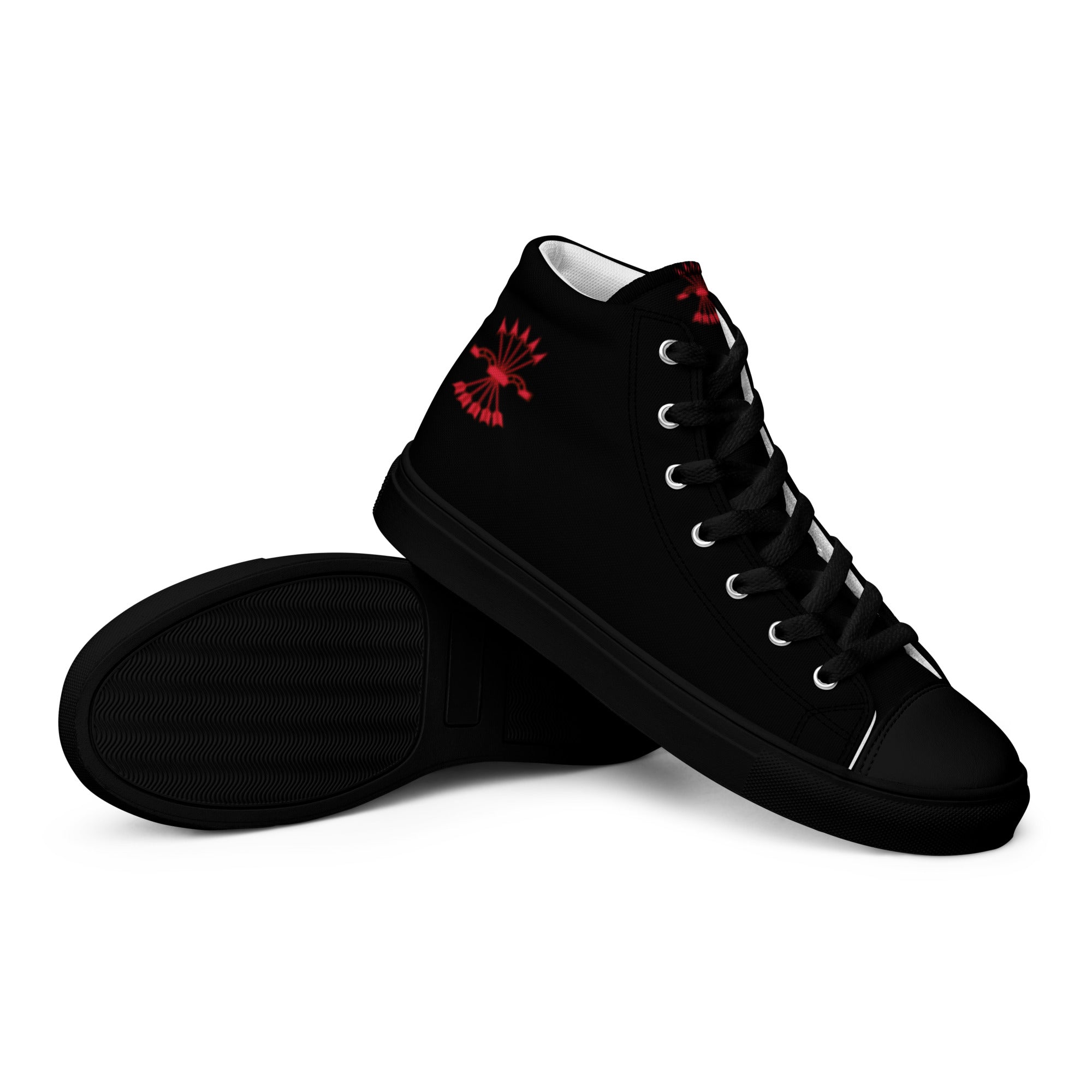 Comprar Zapatillas Falange de lona de caña alta para hombre Bandera España La Flamenca de Borgoña Patricia Muñoz VOX