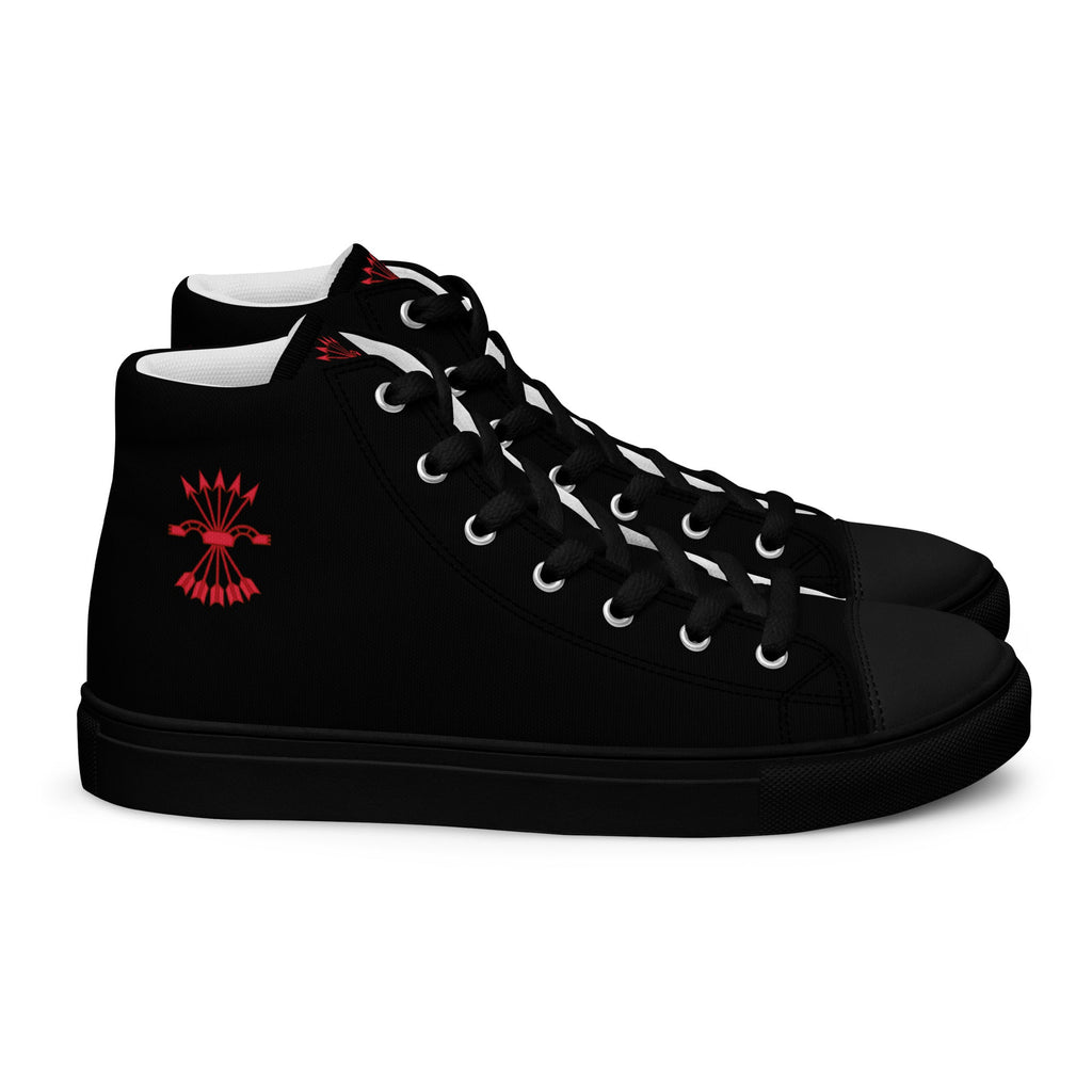 Comprar Zapatillas Falange de lona de caña alta para hombre Bandera España La Flamenca de Borgoña Patricia Muñoz VOX