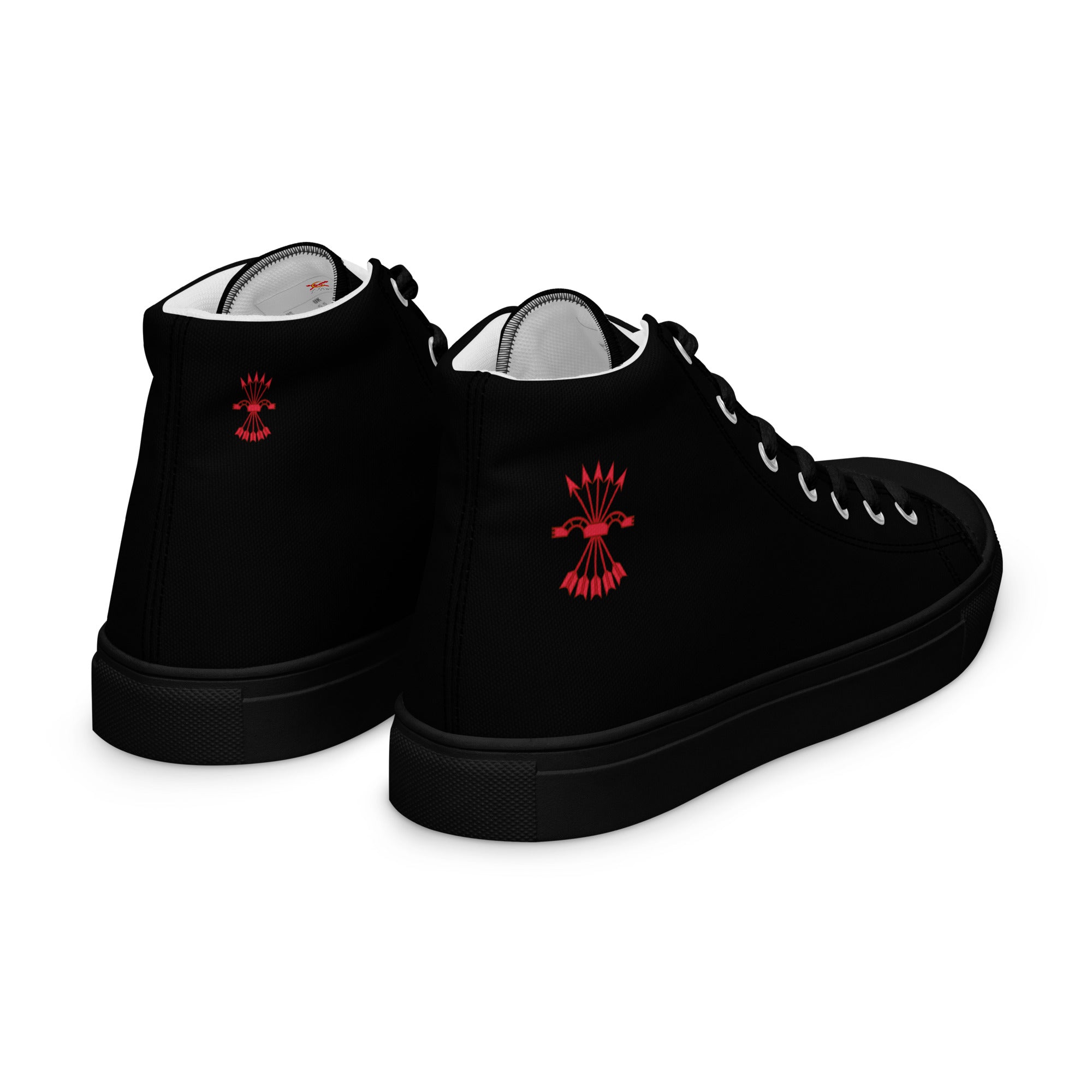 Comprar Zapatillas Falange de lona de caña alta para hombre Bandera España La Flamenca de Borgoña Patricia Muñoz VOX