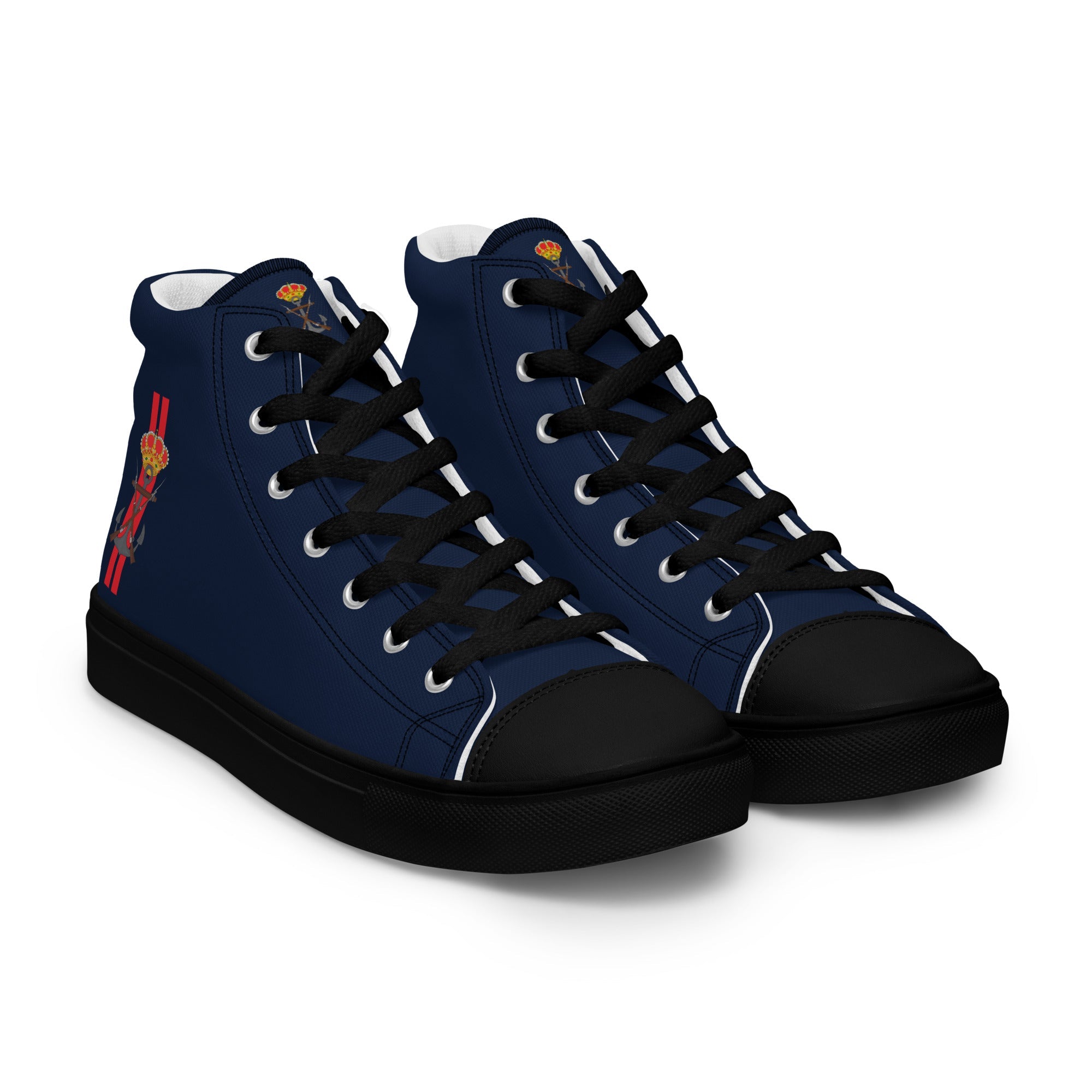 Zapatillas Infantería de Marina de lona de caña alta para hombre - LaFlamencadeBorgoña