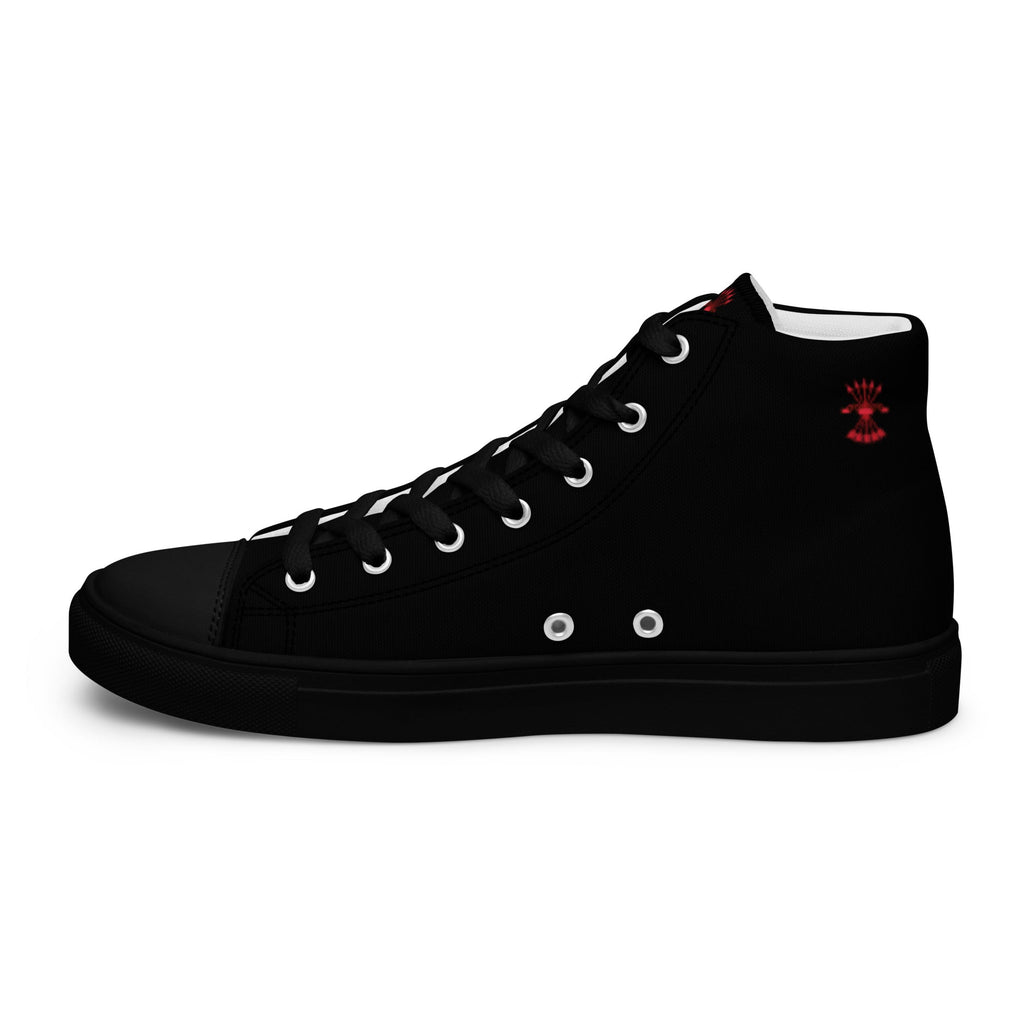 Comprar Zapatillas Falange de lona de caña alta para hombre Bandera España La Flamenca de Borgoña Patricia Muñoz VOX