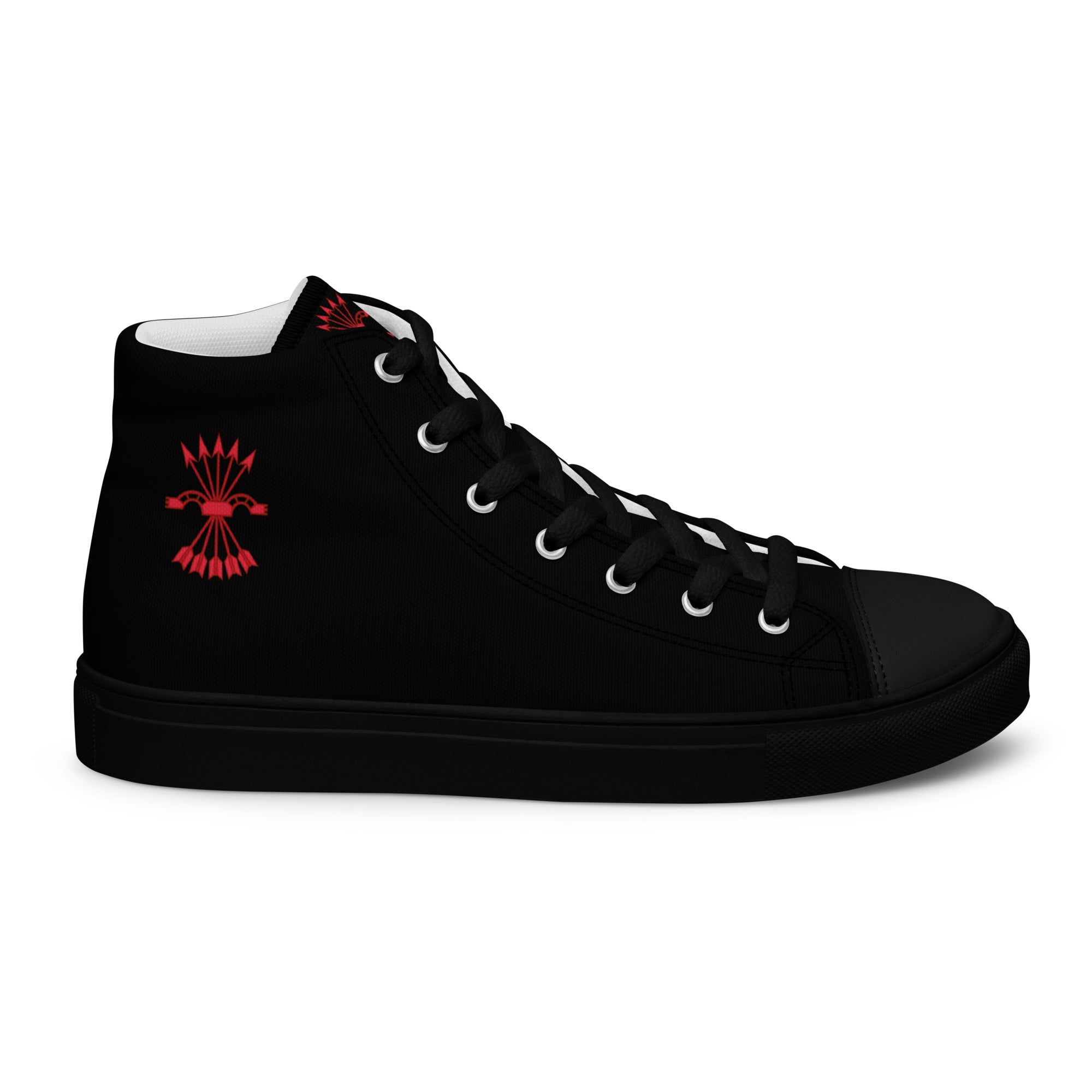 Comprar Zapatillas Falange de lona de caña alta para hombre Bandera España La Flamenca de Borgoña Patricia Muñoz VOX