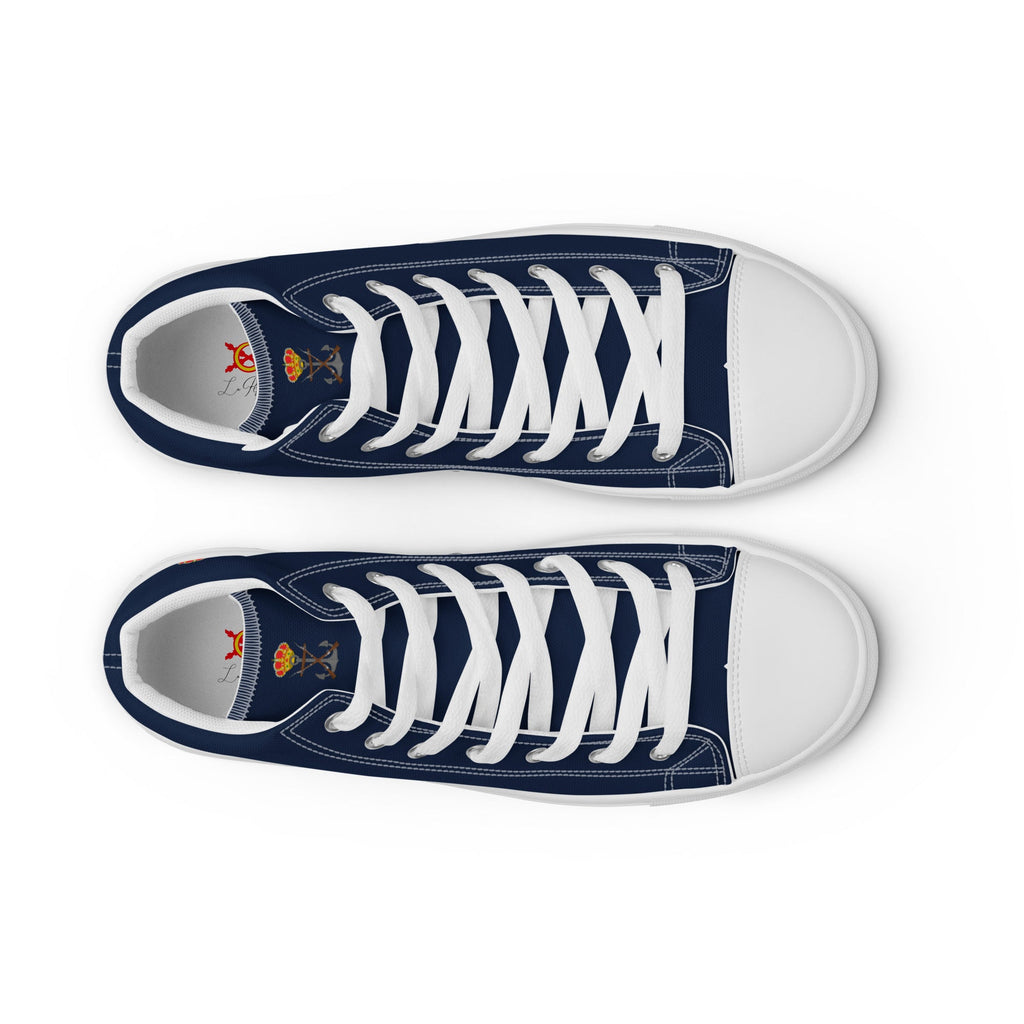 Zapatillas Infantería de Marina de lona de caña alta para hombre - LaFlamencadeBorgoña
