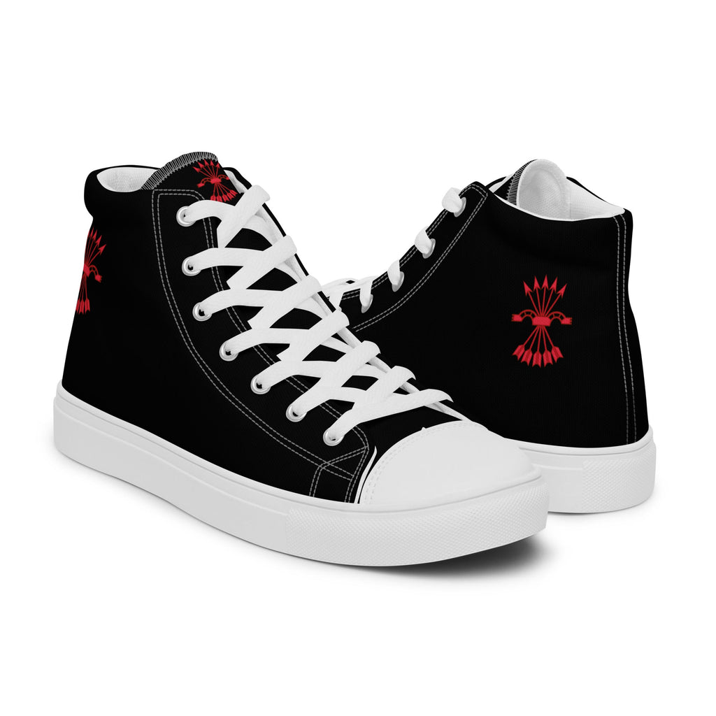 Comprar Zapatillas Falange de lona de caña alta para hombre Bandera España La Flamenca de Borgoña Patricia Muñoz VOX