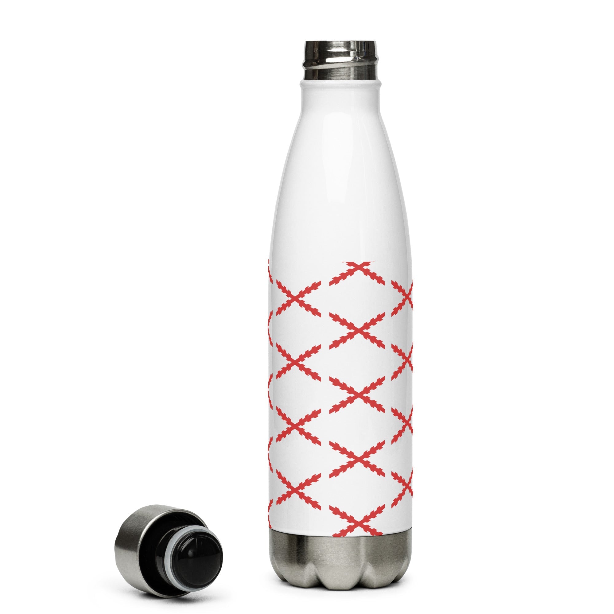 Botella de agua de acero inoxidable Cruz de Borgoña - LaFlamencadeBorgoña